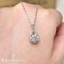Load image into gallery viewer Moissanite Angelic Tears Necklace Moissanite Angelic Tears Necklace
