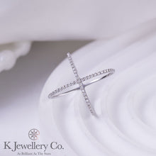 Load image into gallery viewer Moissanite Cross Ring Moissanite Cross Ring
