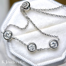 Load image into gallery viewer Moissanite 0.9ct Bubble Bracelet Moissanite Bubble Bracelet 
