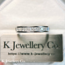 將圖片載入圖庫檢視器 Moissanite Couple Princess Cut Ring 莫桑石公主方石情侶戒指
