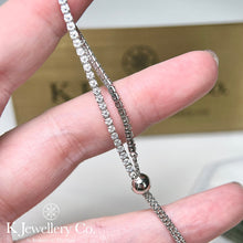 將圖片載入圖庫檢視器 Moissanite 2mm Full Pave Bracelet 莫桑石全鑽3分手鏈
