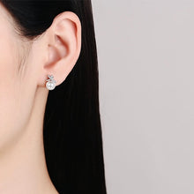 將圖片載入圖庫檢視器 Moissanite Pearl Earrings 莫桑石天然珍珠耳環

