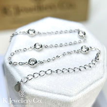 Load image into gallery viewer Moissanite Star Bubble Bracelet Moissanite Sparkling Bubble Bracelet

