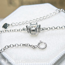Load image into gallery viewer Moissanite Classic Six Prong Bracelet Moissanite Classic Six Prong Bracelet
