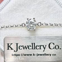 Load image into gallery viewer Moissanite Classic Six Prong Bracelet Moissanite Classic Six Prong Bracelet
