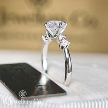 Load image into gallery viewer Moissanite Star Lights Ring Moissanite Star Companion Ring
