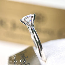 Load image into gallery viewer Moissanite 18K Gold Classic Six Prong Ring
