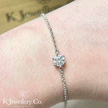Load image into gallery viewer Moissanite Classic Six Prong Bracelet Moissanite Classic Six Prong Bracelet
