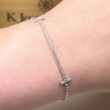 將影片載入圖庫檢視器並播放，Moissanite Smile Bracelet 莫桑石微笑手鏈
