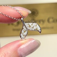 Load the video into the gallery viewer and play, Moissanite Mermaid Necklace Moissanite Mermaid Necklace
