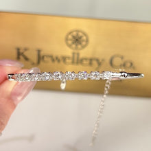 Load the video into the gallery viewer and play, Moissanite Star Bangle Moissanite star diamond bracelet
