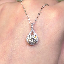 Load the video into the gallery viewer and play, Moissanite Angelic Tears Necklace Moissanite Angelic Tears Necklace
