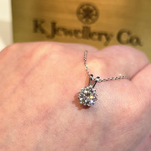 Load the video into the gallery viewer and play, Moissanite Snowflake Necklace Moissanite Snowflake Necklace
