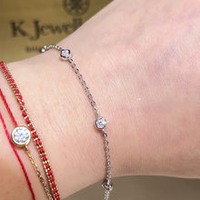 Load the video into the gallery viewer and play, Moissanite Star Bubble Bracelet Moissanite Sparkling Bubble Bracelet
