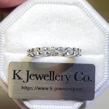 將影片載入圖庫檢視器並播放，Moissanite Full Stars Ring 莫桑石滿圈星光戒指
