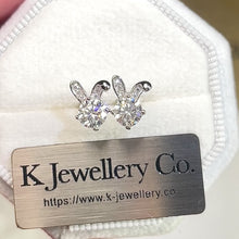 Load the video into the gallery viewer and play, Moissanite Rabbit Earrings Moissanite rabbit earrings
