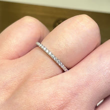 Load the video into the gallery viewer and play, Moissanite Full Stacking Ring Moissanite full circle ring
