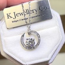 Load the video into the gallery viewer and play, Moissanite Nail Necklace Moissanite Nail Necklace 
