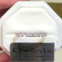 Load the video into the gallery viewer and play, Moissanite Laced Full Paved Ring 莫桑石蕾絲邊全鑽戒指
