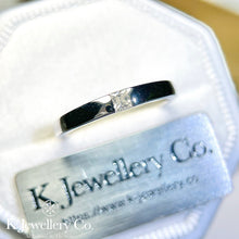 將圖片載入圖庫檢視器 Moissanite Couple Princess Cut Ring 莫桑石公主方石情侶戒指
