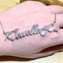 Load image into gallery viewer Moissanite Customized Name Necklace/Bracelet customized version of full moissanite name/letter necklace bracelet
