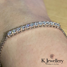 將圖片載入圖庫檢視器 Moissanite Bracelet 1.3ct 莫桑石排鑽手鏈
