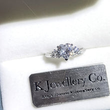 Load the video into the gallery viewer and play, Moissanite Heart Shape Star Ring

