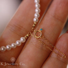 將圖片載入圖庫檢視器 Pearl 18K Bracelet 18K極光淡水珍珠手鐲
