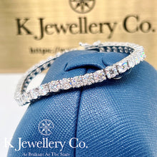 Load image into gallery viewer Moissanite Full Paved Tennis Bracelet/ Necklace Moissanite Full Paved Tennis Bracelet/Necklace
