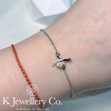 將圖片載入圖庫檢視器 Moissanite Bowknot Bracelet 莫桑石蝴蝶結手鏈
