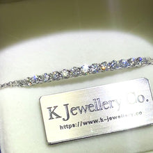 將影片載入圖庫檢視器並播放，Moissanite Bracelet 1.3ct 莫桑石排鑽手鏈
