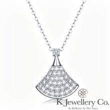Load image into gallery viewer Moissanite Diva Necklace Moissanite skirt necklace
