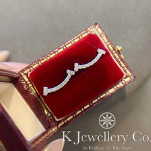 Load image into gallery viewer Diamond 18K Gold Smile Ear Studs
