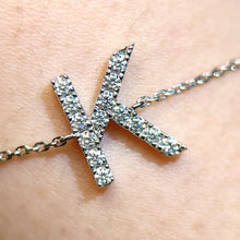 Load image into gallery viewer Moissanite Customized Name Necklace/Bracelet customized version of full moissanite name/letter necklace bracelet
