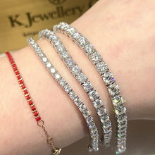 Load the video into the gallery viewer and play, Moissanite Full Paved Tennis Bracelet/ Necklace Moissanite Full Paved Tennis Bracelet/Necklace
