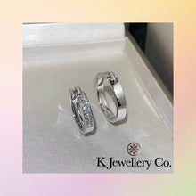將圖片載入圖庫檢視器 Moissanite Liens Couple Wedding Ring 莫桑石情牽一生情侶婚戒
