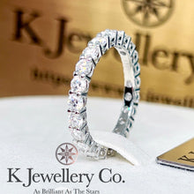 將圖片載入圖庫檢視器 Moissanite Full Stars Ring 莫桑石滿圈星光戒指
