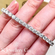 Load image into gallery viewer Moissanite Full Paved Tennis Bracelet/ Necklace Moissanite Full Paved Tennis Bracelet/Necklace
