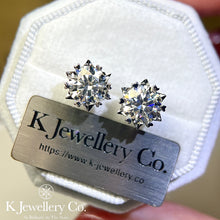 Load image into gallery viewer Moissanite Snow Earrings
