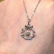 Load the video into the gallery viewer and play, Moissanite Wreath Necklace Moissanite Wreath Necklace
