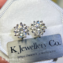 Load image into gallery viewer Moissanite Snow Earrings
