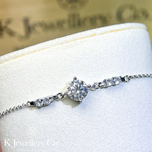 Load image into gallery viewer Moissanite Meteor Wishing Bracelet Moissanite Meteor Wishing Bracelet
