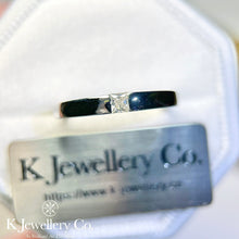 將圖片載入圖庫檢視器 Moissanite Couple Princess Cut Ring 莫桑石公主方石情侶戒指

