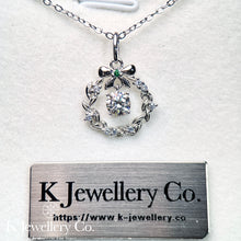 Load image into gallery viewer Moissanite Wreath Necklace Moissanite Wreath Necklace
