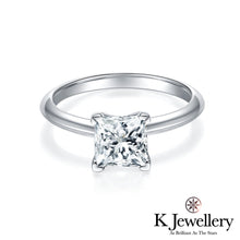 Load image into gallery viewer Moissanite Princess Cut Ring Moissanite Princess Cut Ring
