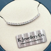 Load the video into the gallery viewer and play, Moissanite Smile Necklace Moissanite smile necklace
