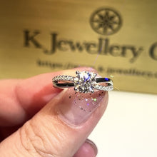 將影片載入圖庫檢視器並播放，Moissanite Infinity Ring 莫桑石愛無限戒指
