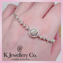 將影片載入圖庫檢視器並播放，Moissanite Star Light Bracelet 莫桑石星芒手鏈
