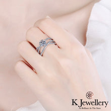 Load image into gallery viewer Moissanite Eternity Love Ring Moissanite Eternal Love Ring
