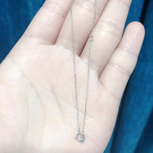 Load image into gallery viewer Diamond 18K Gold Aquamarine Heart Shape Pendant 18K Gold Aquamarine 40 Points Love Pendant
